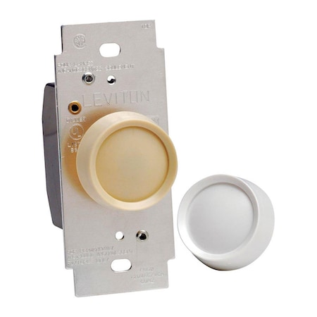 Gorgeousglow 120 amp 600 Rotary Dimmer Knob White & Light Almond GO612130